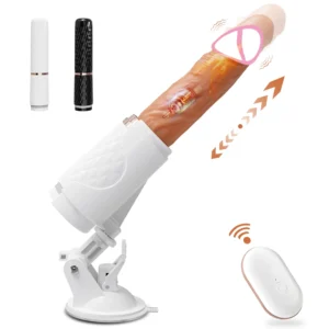 Automatic Thrusting Dildo Vibrator with Suction Cup Sex Toy for Women Hand-Free Vibrator for Orgasm