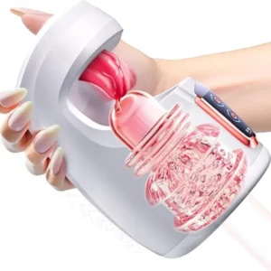 2026 Licking Tongue Male Masturbator 10 Push Sex Machine Training