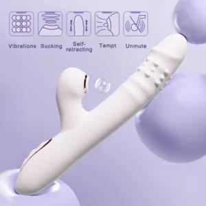 Rabbit Thrusting with multiple vibration/sucking modes, Multifunctional waterproof with Licking