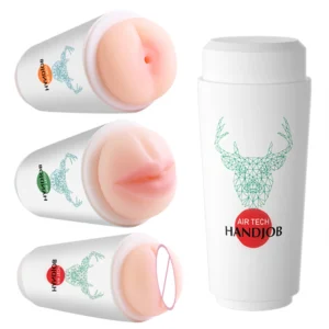 Realistic Vagina Scrotum Stimulator Safe Silicone Vaginal Male Masturbator Soft Pocket Pussy