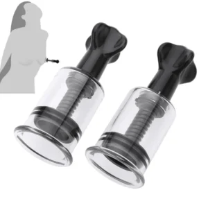 2 PCS Adult Nipple Vibrator Breast Clitoris Sucker Erotic Clamp Pump Breast-fed Sex Toys for Women