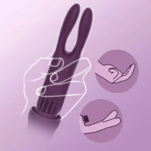 3 IN 1 Hither Clitoral Tickling Rabbit Vibrator 10 Vibration Women Sex Toys for G Spot Nipple Stimulation