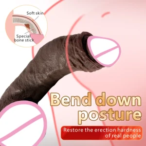 10.62 Inch Big Dildo Black Erotic Toy Realistic Dildo Penis for Female Strong Penis