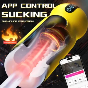 Bluetooth Heating Male Masturbator Mecha Auto Vagina Blowjob Pussy Penis Pump Sex Machine APP Masturbation Cup Sex Toys for Men