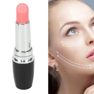 Lipstick Shape Massager Massage Tool Portable Black Lipstick Shape Vibration Face Massage Wand for Facial Eye Relief Pain Tools