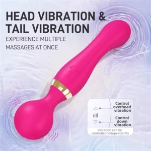 Multi functional electric dual head massage stick -8 speed and 20 frequency deep muscle suitable for various parts of the body
