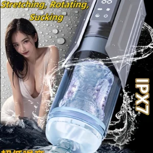 LCD 3in1 Automatic Male Blowjob Mastubator Cup with 7 Sucking & Thrusting, Rotating