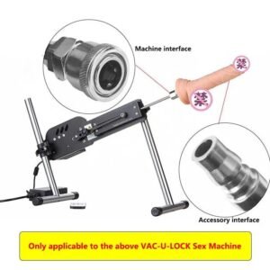 VAC-U-Lock Sex Machine Attachment Vaginal Cup Sex Toy for Men Black Masturbation Cup for Male Massage Tool Sex Products
