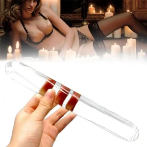 Crystal Glass Butt Plug Female Masturbation Huge Faux Crystal Glass Butt Plug Dildo Rod Massage Stick sex toys for women