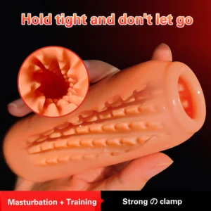 Male Masturbator Cup Realistic Vagina Soft Pocket Pussy Blowjob Adult Sex Toy For Men Penis Exerciser Massager Erotic Sex Shop