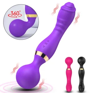 FLXUR 20 Speed Magic Wand Dual Vibrators Sex Toys for Women Big AV Stick Clit G Spot Body Massager Dildo Adult Sexy Product