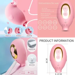 Vacuum Rechargeable Female Masturbation Vibrator Chest Women's Sex Games For Nipples