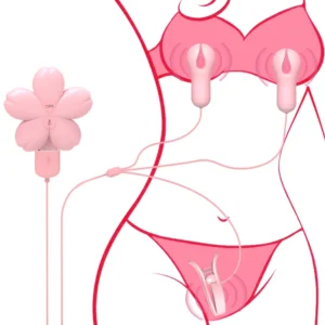 Silicone Nipple Clamp Vibrator for Women 10 Powerful Vibrations Breast Labia Clip Stimulation Massager BDSM Bondage Rose Sex Toy